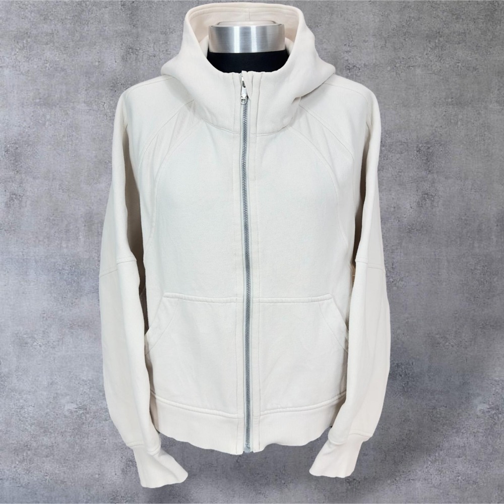 Lemon Cream Zip-Up Hoodie
